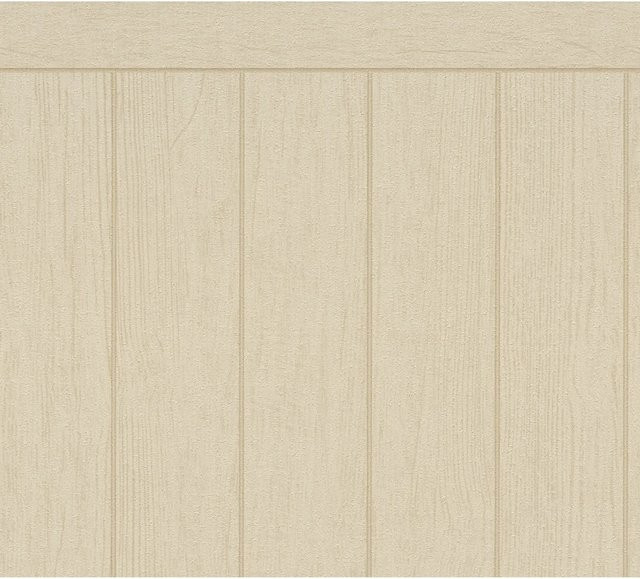 A.S. Création Vliestapete Wallpanel in Holzoptik, Farbe Beige-Braun, Breite: 1,06 m, Länge: 5 m - Bild 1