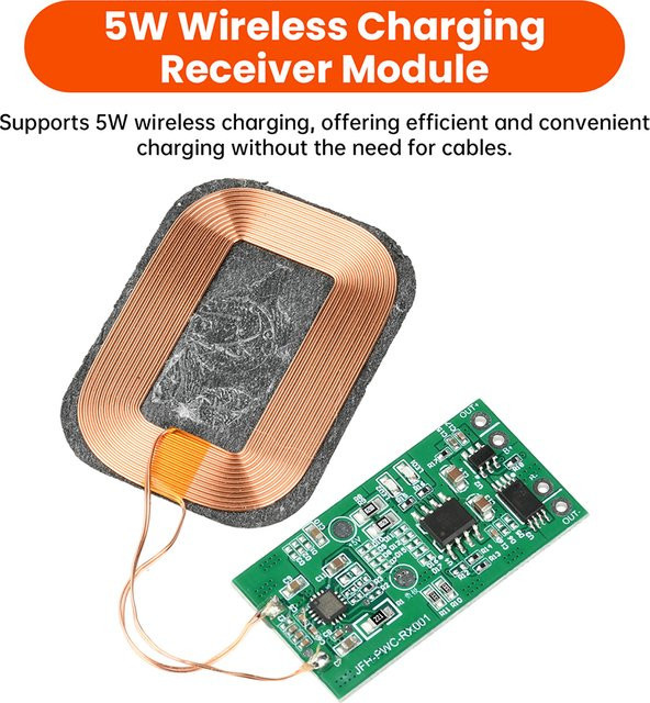 5W kabelloses Lademodul mit PCBA und kleiner Spule für 3,7V Lithium-Batterien - Bild 1