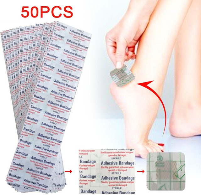 50 Stück transparente wasserdichte PU Wundpflaster zum Schutz für Erste Hilfe und Outdoor, B/H: 3,8 x 3,8 cm - Bild 1