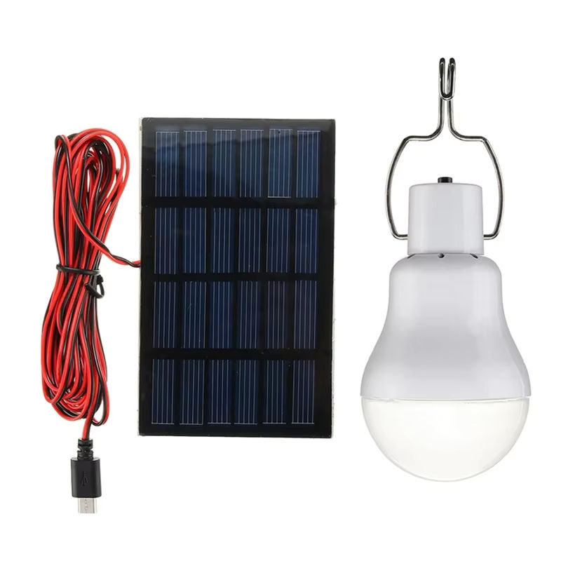 Lyfs Tragbare Solar Camping Lampe mit Haken, Wasserdichte Notfall-Glühbirne in Weiß für Garten, Hof und Angeln - Bild 5