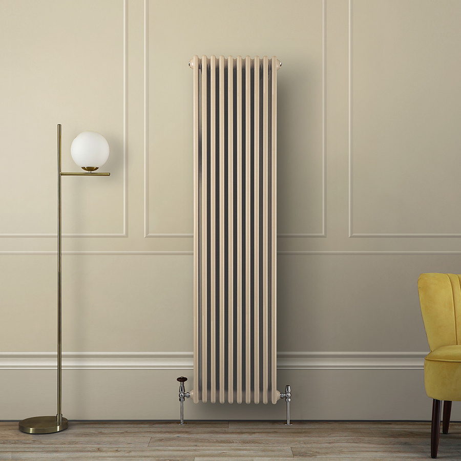Regent Gliederheizkörper 2-säulig vertikal, Farbe Braun, Höhe: 180 cm, Breite: 47 cm - Bild 1