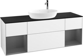 V&B Waschtischunterschrank Finion in Weiß lackiert, Breite: 160 cm, Tiefe: 50,1 cm, Höhe: 50,1 cm - Bild 1