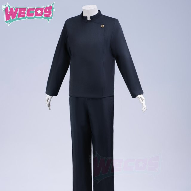 Wecos Gojo Cosplay-Kostüm, Jujutsu Kaisen, High-School-Uniform, Schwarz - Bild 1