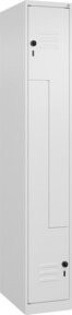 C+P Z-Spind Classic PLUS Spind mit 2 Fächern, Farbe Weiß, H x B x T: 185 x 30 x 50 cm - Bild 1