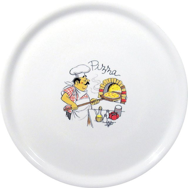 Hendi Servierplatte aus Porzellan, Weiß, Durchmesser: 31 cm, 6er Set - Bild 1