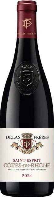 Delas Frères Rotwein Syrah, Côtes du Rhône, 2024, trocken, 0,75 l - Bild 1