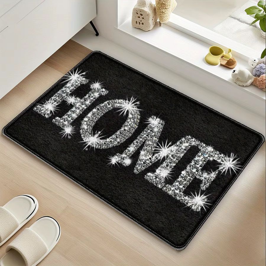 VIKAMA Minimalistischer Heimteppich für Schlafzimmer, Wohnzimmer und Flur, weiche Bodenmatte zur Heimdekoration - Bild 2