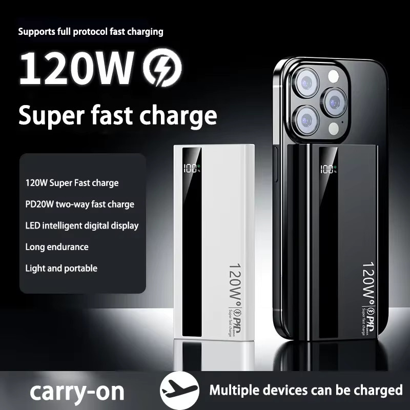 Xiaomi Power Bank mit 50000 mAh Kapazität und 120 W Schnellladefunktion in Schwarz mit Digital Display - Bild 2