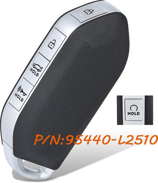 DIYKEY Smart Remote Car Schlüsselanhänger für Kia K5 2024 2025, 433 MHz, Farbe: Schwarz, TQ8-FOB-4F61M44 5074A-FOB4F61M44 - Bild 1
