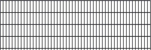 Fa-Bausysteme Doppelstabmatte 8/6/8 mm in Anthrazitgrau, B: 250 cm, H: 83 cm - Bild 1