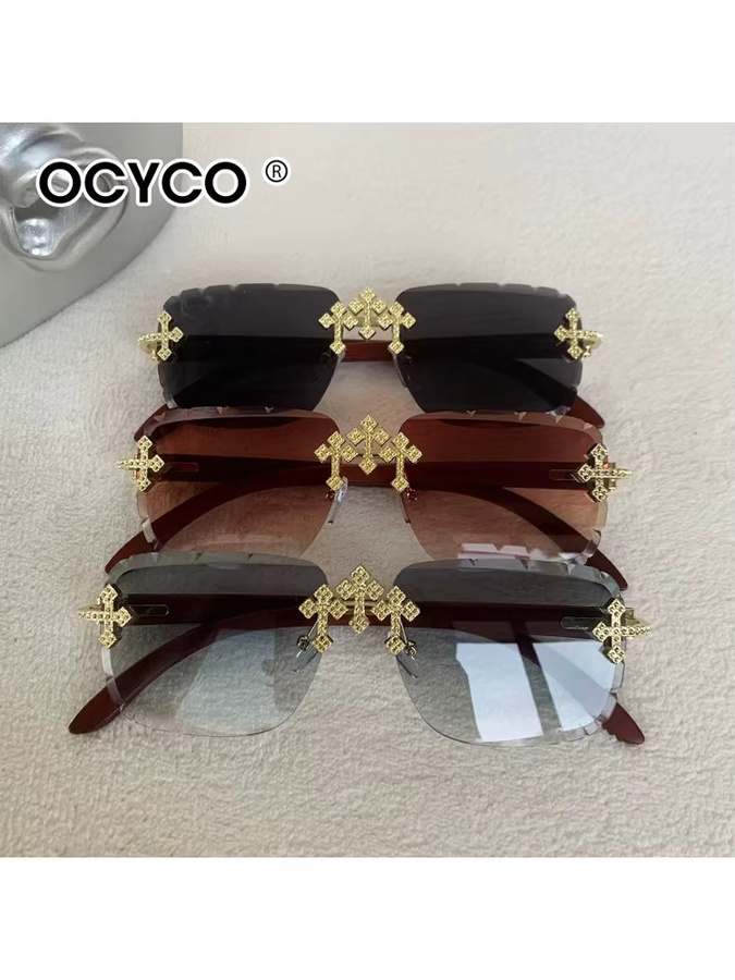OCYCO Sonnenbrille, randlos, square, Metall, Unisex - Bild 4