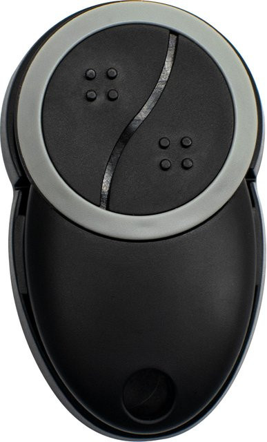 Teleco TXP-433-A02 Garagentor Fernbedienung in Schwarz, kompatibel mit TXP-433-A01, TXP-433-A02 und TXP-433-A04 mit 433,92 MHz - Bild 1