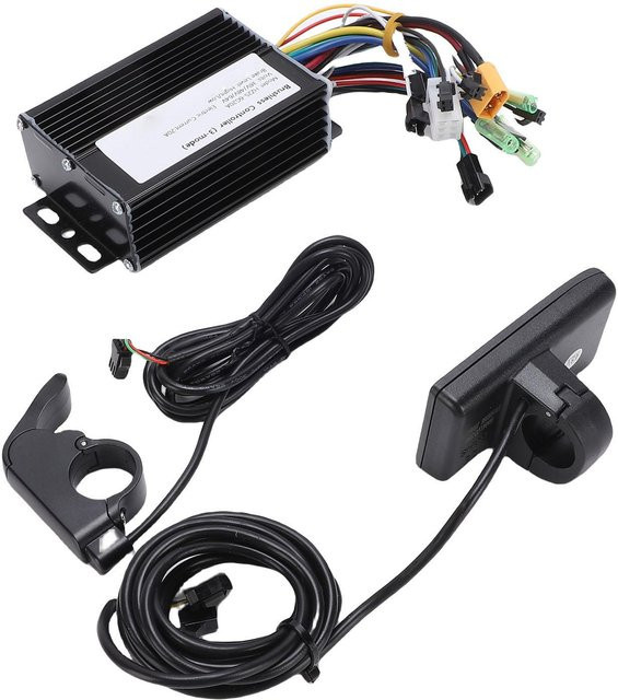 Igeteck Elektrofahrrad Controller Kit mit S866 Display und Daumengasgriff 350W bis 500W 20A Schwarz - Bild 1