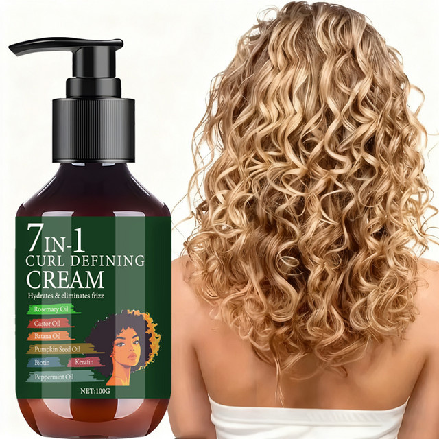 Water Ice Levin Locken-Definiercreme mit Biotin, Keratin, Kollagen, Vitamin C, 2x 100g - Bild 1