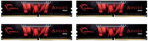 G.Skill Aegis DDR4 RAM Kit 64 GB (4 x 16 GB) 3200 MHz PC4-25600 CL16 Non-ECC DIMM 288-Pin Schwarz - Bild 2