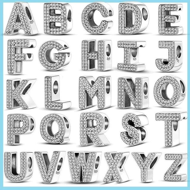 YIRAN Anhänger, Kupfer, Gold, Buchstaben, Damen - Bild 1