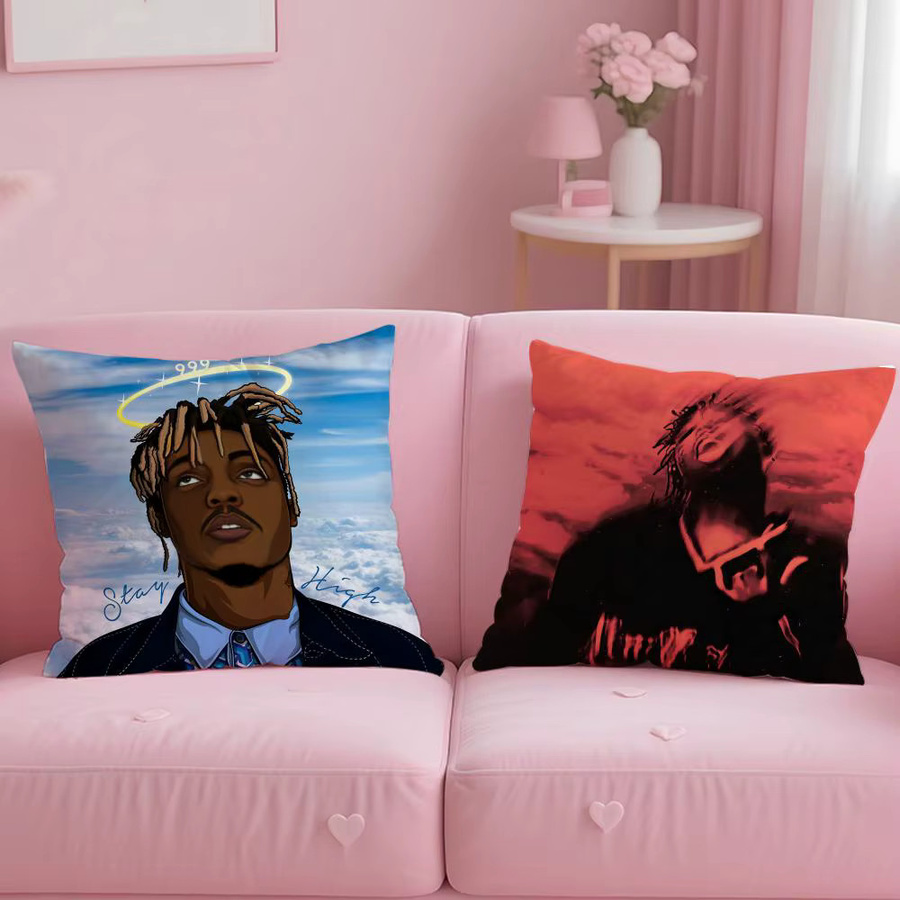 JUICE WRLD Kissenbezug Schwarz, wendbares Kissencover für Sofa, Schlafzimmer oder Auto - Bild 2