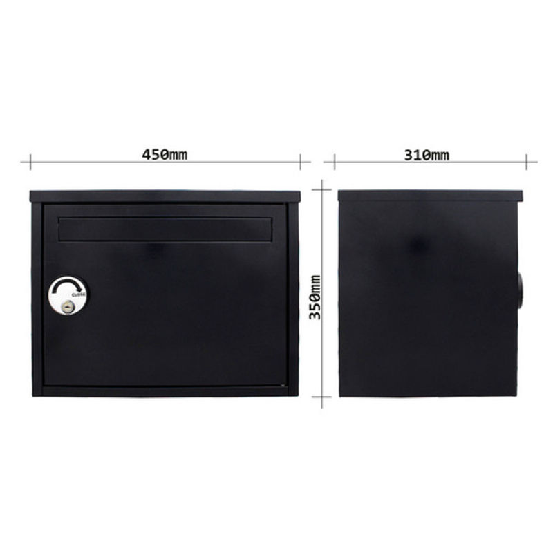Rottner Tresor Paketbox Depot aus Stahl in Schwarz, B x H: 45 x 35 cm - Bild 3