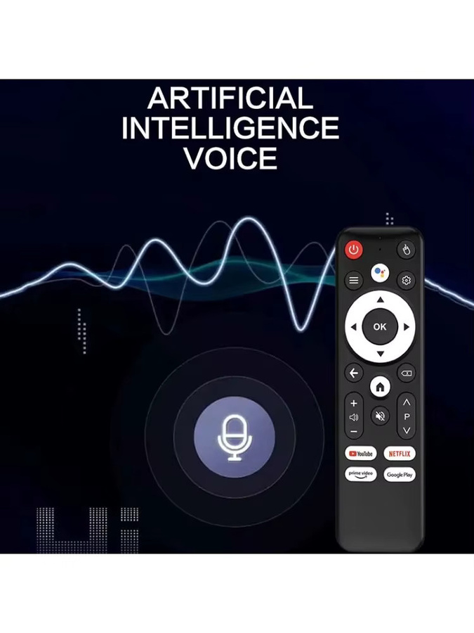 VIKEFON Bluetooth Sprachfernbedienung für Smart TV Boxen Mortal T1 Q1S R69 PLUS T1S T1X in Schwarz - Bild 6
