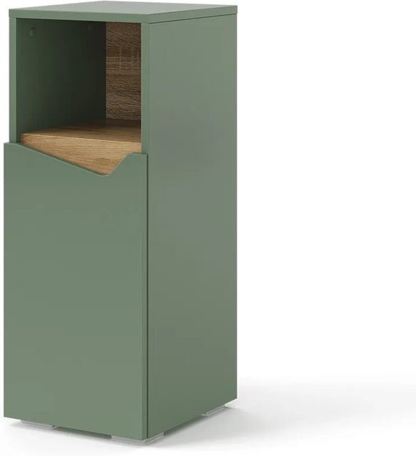 Vicco Midischrank Marelle Grün/Artisan mit Tür und offenem Fach, B/T/H: 30 x 35 x 74,5 cm - Bild 1