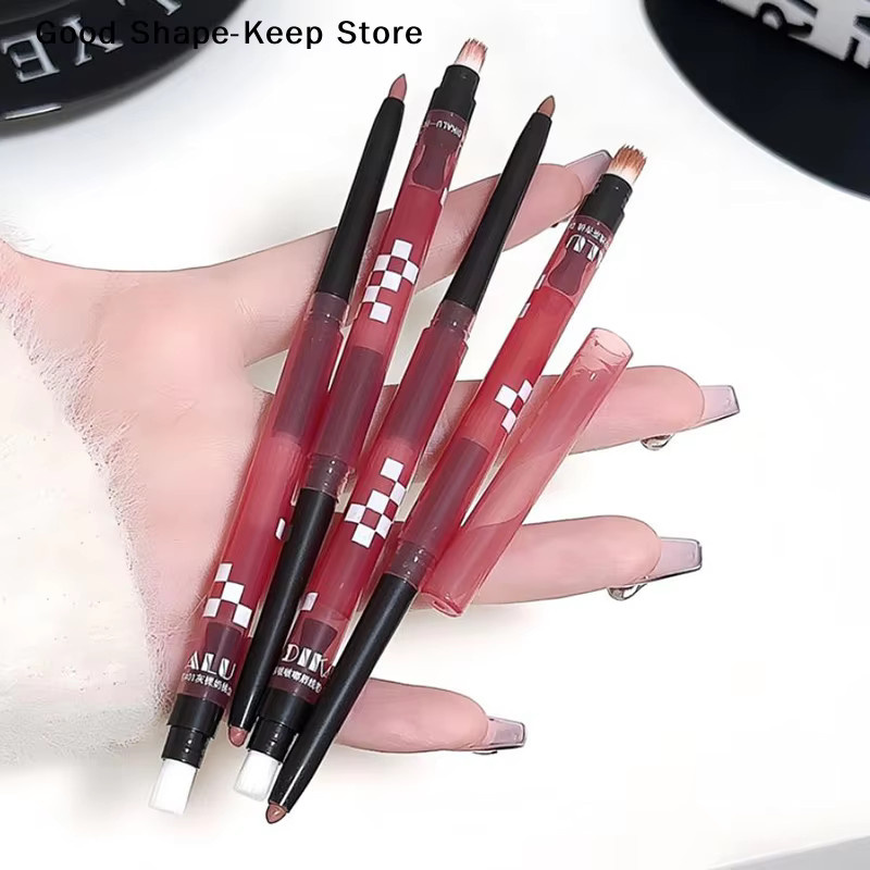 DIKALU Lippenkonturenstift mit Lippenpinsel, Nude Grau Rosa - Bild 4