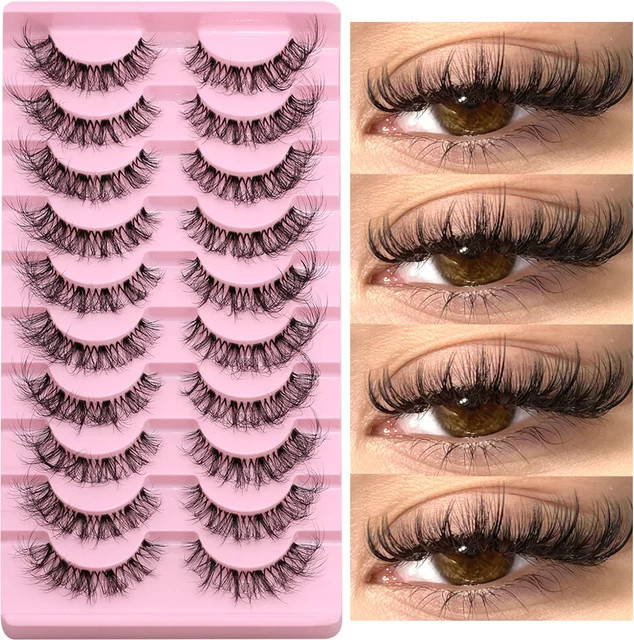 Veltrinay Falsche Wimpern, Katzenaugenwimpern, Wispy Lashes - Bild 1