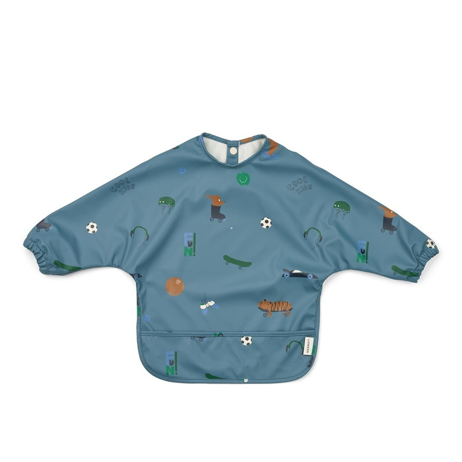 Liewood Merle bedrucktes Ärmellätzchen Fun Beach Blue aus Polyester - Bild 1