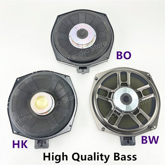ALOONGACARR 8-Zoll Unter-Sitz-Subwoofer für BMW E60 E61 E65 E66 E82 E87 E90 E91 E92 E93 in Schwarz - Bild 1