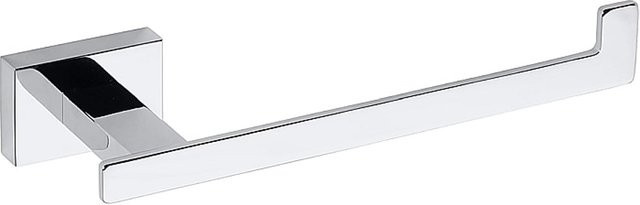 Brillantbad BASA Papierrollenhalter aus Messing in Chrom Silber, B/T/H: 19,0 x 3,5 x 6,2 cm - Bild 1