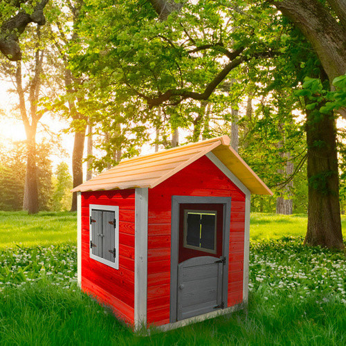 Home Deluxe Spielhaus Das kleine Schloss in Rot, B/H/T: 118,2 x 132,5 x 111 cm - Bild 3
