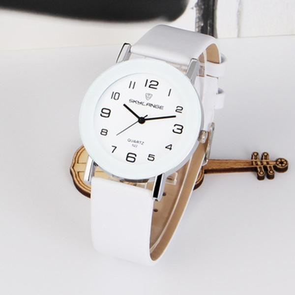 Your Fashion Armbanduhr, Quarz, Leder, Weiß, Damen - Bild 1