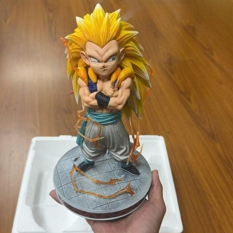 Yiran toy 1 Dragon Ball Z Gotenks SSJ3 Super Saiyan 3 Figur PVC - Bild 3