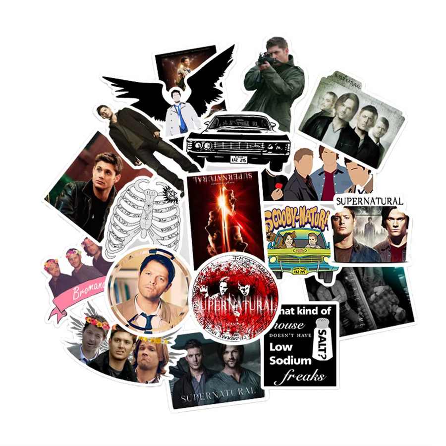Rspctou Supernatural Aufkleber, Bunt / Mehrfarbig, Set / Bundle - Bild 3
