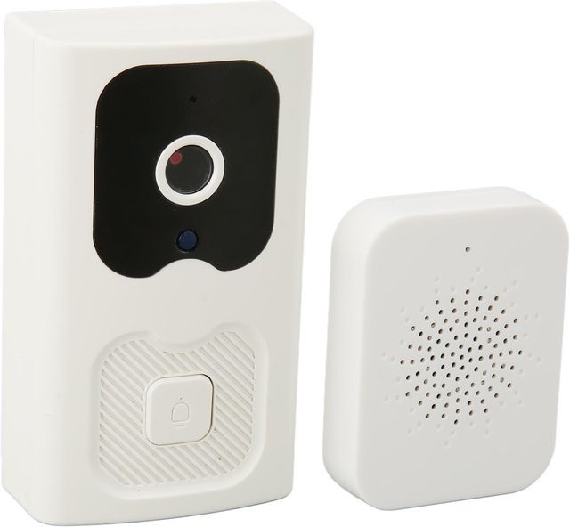 OutsideWorld Kabellose WLAN Video Türklingel in Weiß mit Bewegungserkennung, Nachtsicht und Zwei-Wege-Sprach-Intercom via App-Steuerung - Bild 1