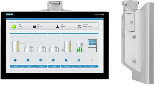 Siemens SPS-Display 6AV2124-0QC24-0AX0 in Schwarz mit Profinet - Bild 1