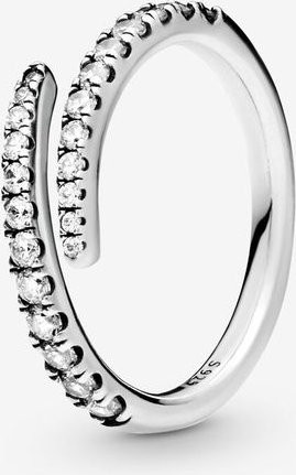 Wucifang Jewelry Ring 925 Silber, Roségold, Kristall, Damen, Größe 8 - Bild 1