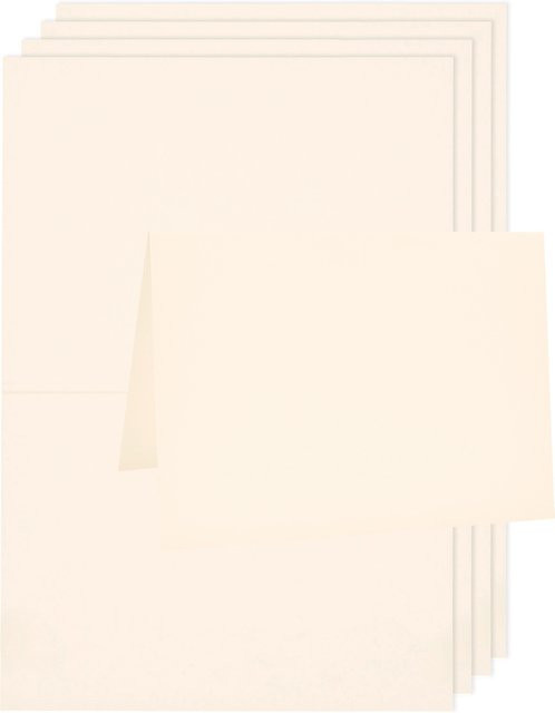 Rico Design Paper Poetry Luxury Karten A5 in Elfenbein - Bild 1