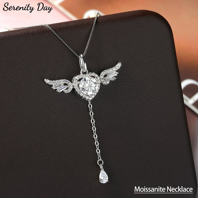 Serenity Day Halskette, 925 Silber, Moissanit, Damen - Bild 1
