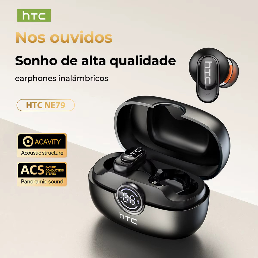 HTC NE79 Bluetooth-In-Ear-Kopfhörer für Sport und Gaming in Schwarz oder Blau - Bild 2