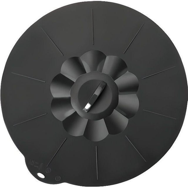 Ibili Silikon-Deckel 744400, Hitzebeständig, Schwarz, Durchmesser: 27,50 cm - Bild 1