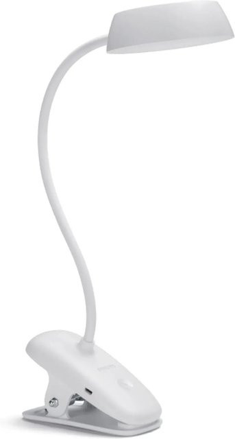 Philips Schreibtischleuchte Donutclip mit Akkubetrieb in Weiß, 3 W, 4000 K Cool White - Bild 1