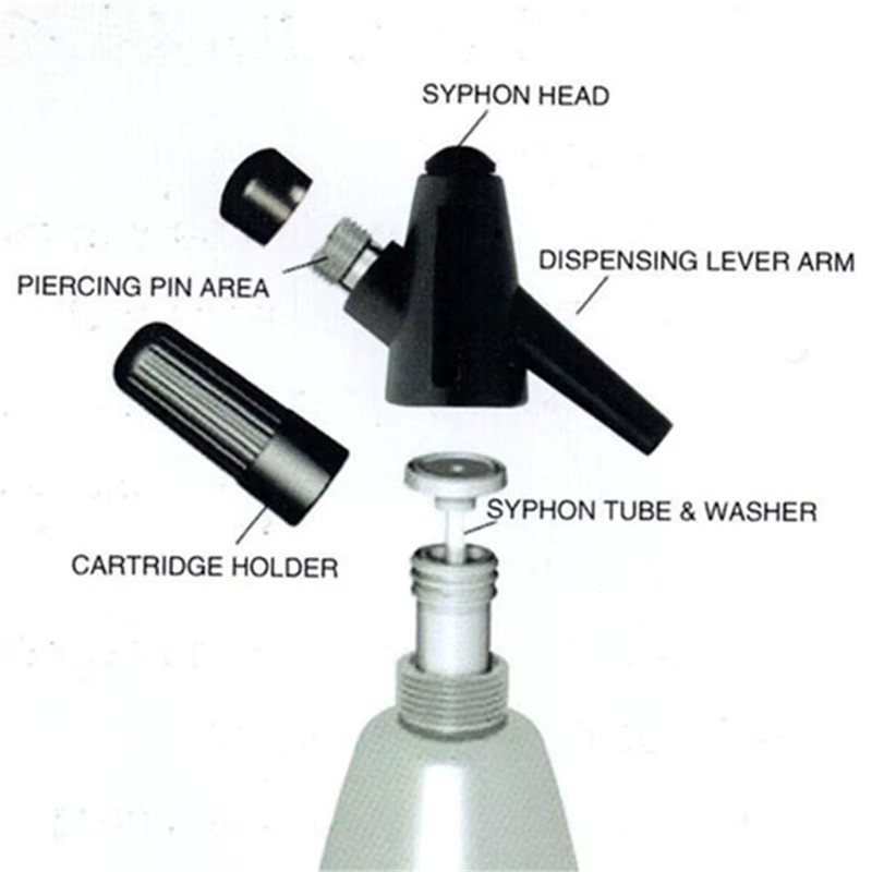 Lojes Soda Siphon Sprudelwasserbereiter in Gold mit 1 l Volumen für Cocktail und Bubble Drinks - Bild 3