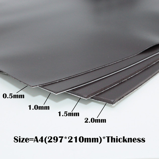 Selbstklebender Magnetblech-Aufkleber in A4, weiße Magnetmatte für Kühlschrank und Fotos, 1,0 mm Dicke - Bild 1