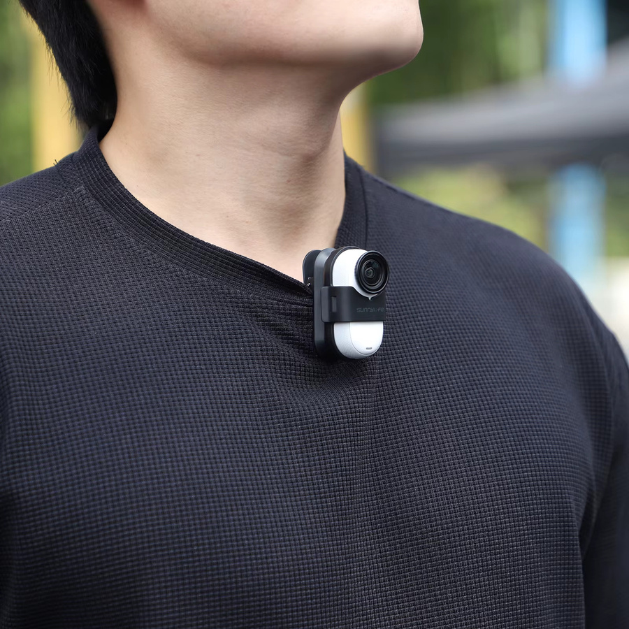 Insta360 Rucksack Clip Halterung mit 360 Grad Rotation und Anti-Shake Funktion für Insta360 Go 3S und Insta360 Go 3 in Schwarz - Bild 5