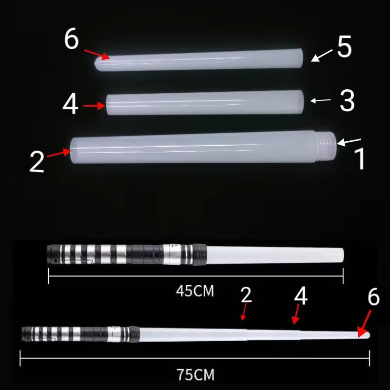 REikirc RGB-Lichtschwert, Laserschwert, 75 cm, rot und blau, ab 3 Jahre - Bild 4