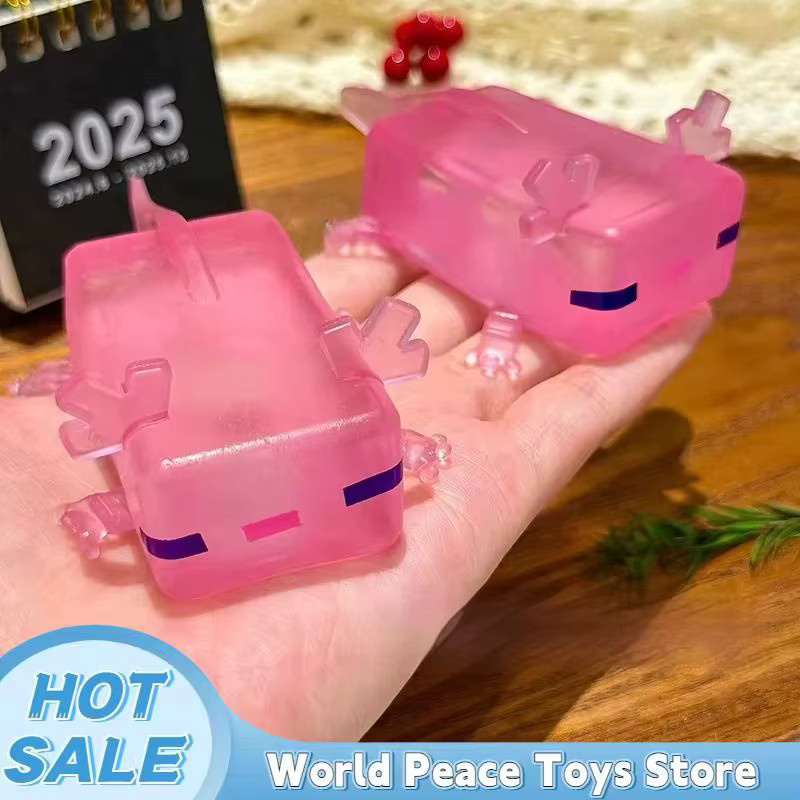 52TOYS Axolotl-Quetschspielzeug, Meerestiere, Rosa / Pink, Silikon - Bild 2
