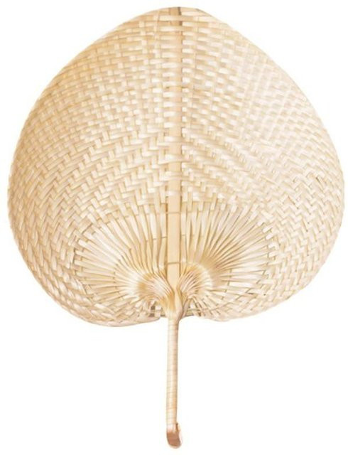 Handgeflochtener Fächer aus Palmblatt und Rattan von IeongmanSDF in Beige - Bild 1