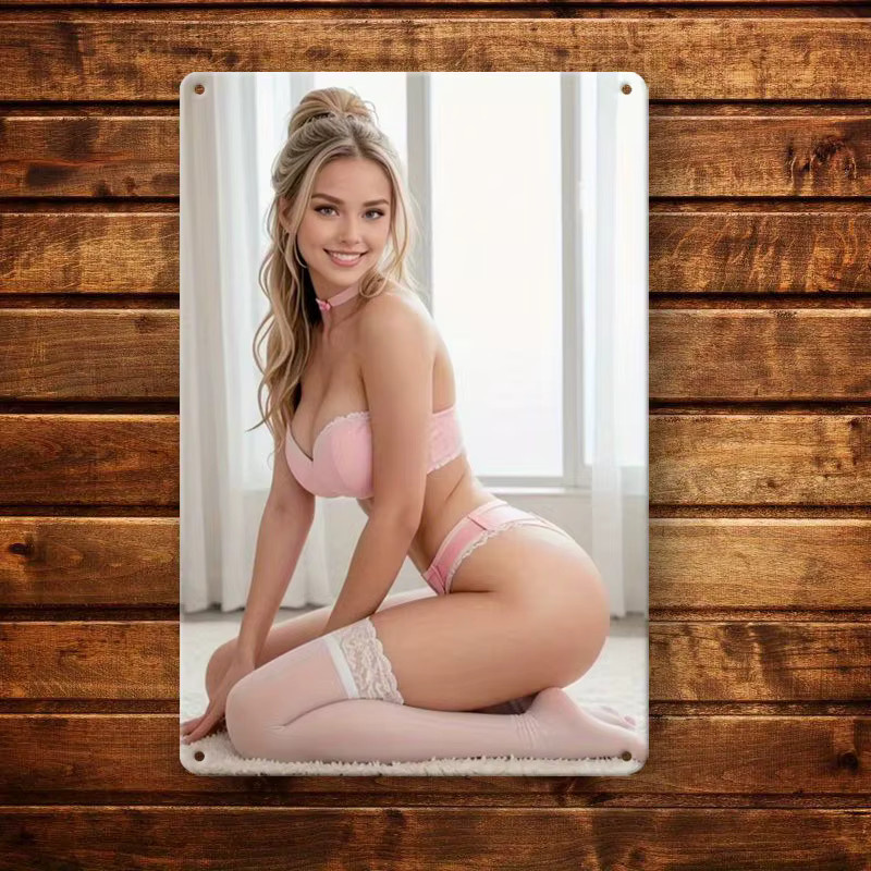 Dekoratives Wandschild aus Metall von MINISO in rechteckiger Form - Bild 1