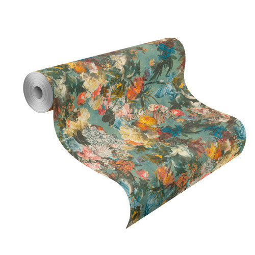 Rasch Vliestapete Blumen mehrfarbig matt mit botanischem Floral-Design - Bild 3