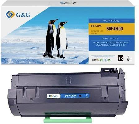 G&G Tonerpatrone Schwarz kompatibel mit Lexmark 502H 50F2H00 für Laserdrucker mit einer Reichweite von 5000 Seiten - Bild 1